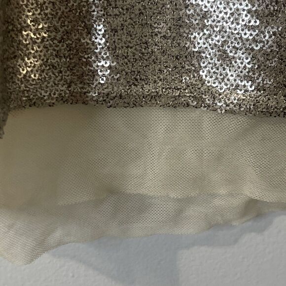 FREE PEOPLE Sequin Skirt Size Large Blush Pink NEW Party Glitz Glam Tulle - Picture 3 of 12